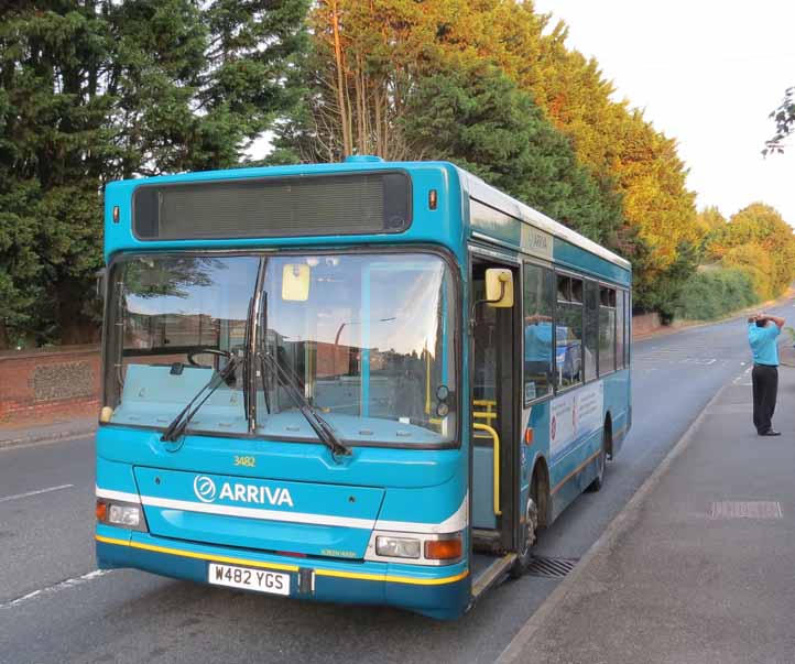 Arriva Shires Dennis Dart MPD 3482